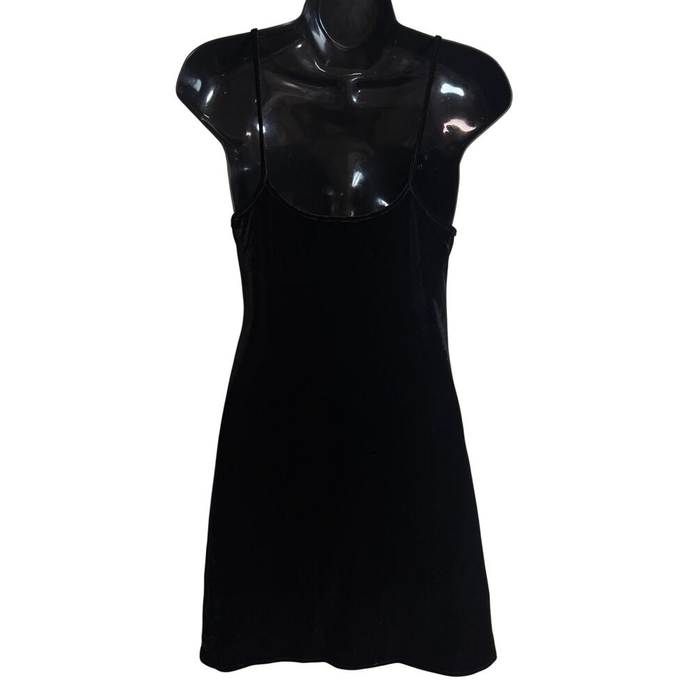 Brandy Melville Women Bodycon One Size Small Velvet Mini Stretch Sexy EUC - Picture 4 of 6